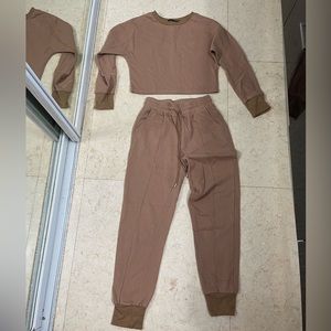 Cream jugger and jacket